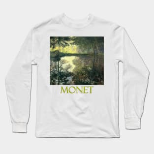 The Pond at Montgeron by Claude Monet Long Sleeve T-Shirt